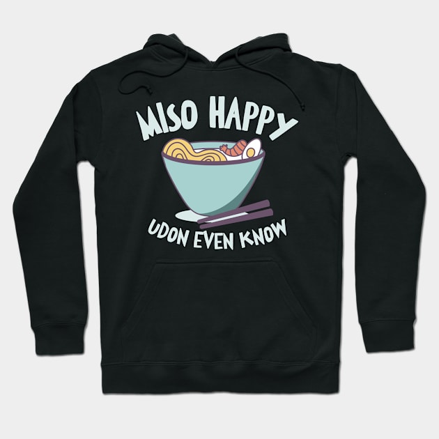 Asian Food Udon Miso Noodle Asian Cuisine Hoodie by Tom´s TeeStore